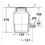 InSinkErator Model 46 Waste Disposal Unit Black