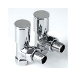 Inta 15mm Angled Modern Chrome Radiator Valve