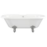 Iona Master Freestanding 2 Hole Bath White