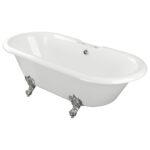 Iona Master Freestanding 2 Hole Bath White