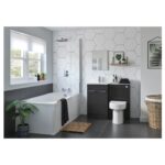 Iona Milton 1100mm Floor L-Shape Pack LH Anthracite