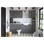 Iona Brookfield 500mm WC Unit Grey Ash