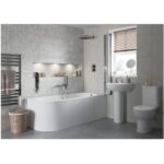 Iona Oxford 550x400mm Basin & Full Pedestal