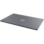 Refresh 1200x800mm Slate Effect Ultra-Slim Shower Tray & Waste