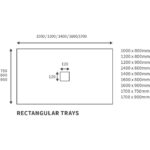 Refresh 1200x800mm Slate Effect Ultra-Slim Shower Tray & Waste