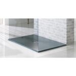 Refresh 1200x800mm Slate Effect Ultra-Slim Shower Tray & Waste