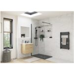 Refresh 1200x800mm Slate Effect Ultra-Slim Shower Tray & Waste