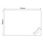 Just Trays Fusion 1100x900mm Rectangular Shower Tray Anti-Slip