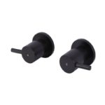 Meir Round Quarter-Turn Wall Top Assemblies Matte Black