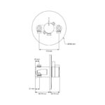 Mira Miniduo BIR Eco Water Efficient Thermostatic Shower Mixer