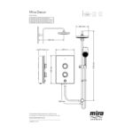 Mira Decor Dual 10.8kW Electric Shower Warm Silver