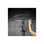 Mira Opero Dual Exposed Shower with Adjustable & Fixed Head Black