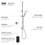 Mira Mode Ceiling Fed Digital Shower High Pressure