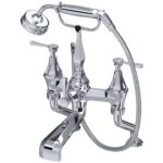 Perrin & Rowe Deco Bath Shower Mixer with Lever Handles Chrome