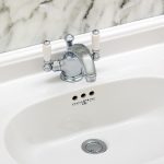 Perrin & Rowe Monobloc Basin Mixer with Lever Handles Pewter