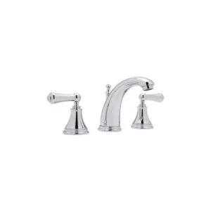 Perrin & Rowe Georgian 3 Hole High Spout Basin Mixer, Lever