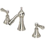 Perrin & Rowe Georgian 3 Hole Bidet Mixer with Lever Handles Nickel