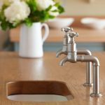 Perrin & Rowe Mayan Deck Mounted Taps Crosshead Handles Chrome