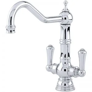 Perrin & Rowe Picardie Sink Mixer with Levers Nickel