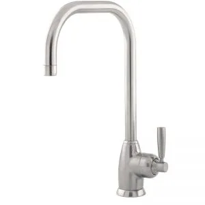 Perrin & Rowe Mimas Single Lever Sink Mixer with U Spout Pewter