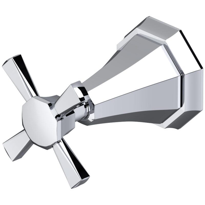 Perrin & Rowe Deco 3 Way Diverter with Shut Off & Crosstop Handle Chrome