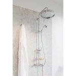 Perrin & Rowe Riser Diverter, Handshower & Hose Set Nickel