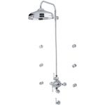 Perrin & Rowe Shower Outlet Connector 200mm Pewter