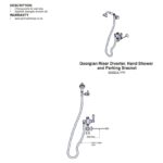 Perrin & Rowe Georgian Diverter, Handshower & Hose Set Chrome