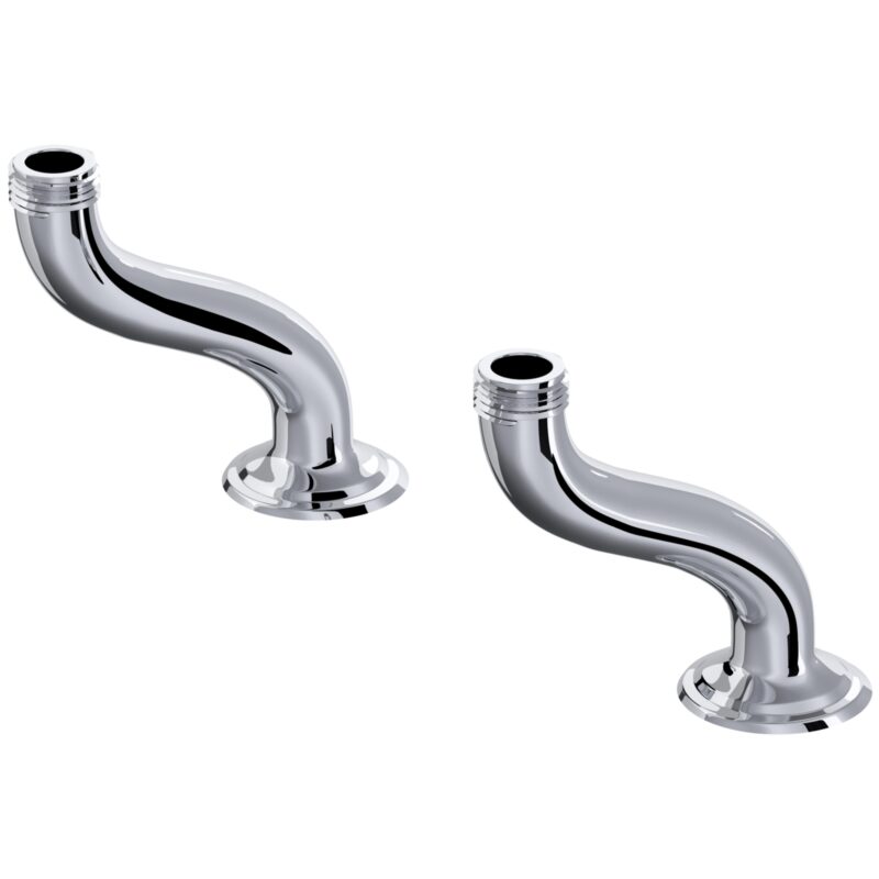 Perrin & Rowe Traditional Extended Pillar Unions Chrome