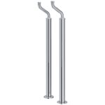 Perrin & Rowe Traditional Extended Pillar Unions & Floor Legs Chrome