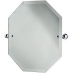 Perrin & Rowe Octagonal Mirror 625mm x 500mm Chrome