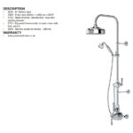 Perrin & Rowe Georgian Shower Set 2 Pewter