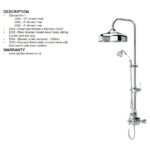 Perrin & Rowe Traditional Shower Set 1 Chrome