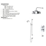 Perrin & Rowe Traditional Shower Set 2 Chrome