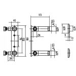 Nuie Recessed Fast-Fit Bracket for Bar Thermostats