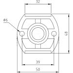 Nuie Fast-Fit Bracket for Bar Thermostats