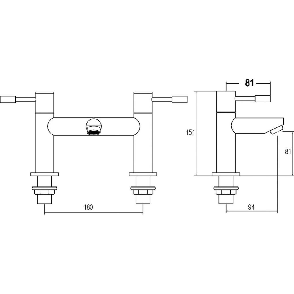 Nuie Series Two Bath Filler FJ313