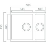 Prima+ 1.5B Undermount Reversible Sink Polished Steel