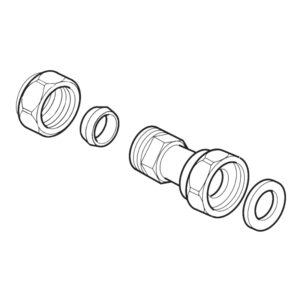 Rada 1/2" x 15mm Straight Inlet Connector