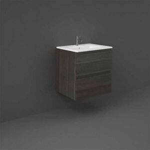 RAK Joy Wall Hung 600mm Vanity Unit Moka Walnut