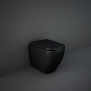 RAK Feeling Rimless Back to Wall WC Pan Matt Black