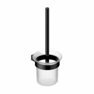 RAK Petit Round Toilet Brush Holder Matt Black