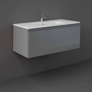 RAK Joy Uno Wall Hung 1000mm Vanity Unit Urban Grey