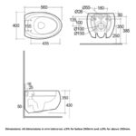 RAK Cloud Rimless Wall Hung Pan & Soft Close Seat Matt White