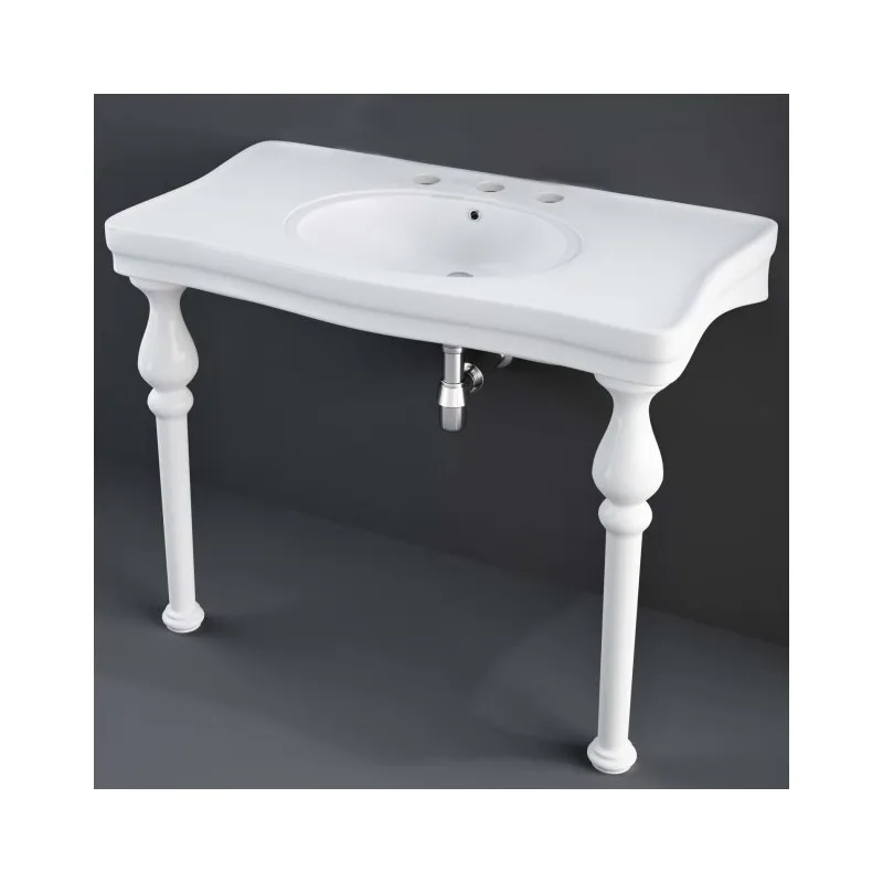 RAK Console Deluxe 1050mm Basin & Legs 3 Tap Holes