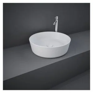 RAK Feeling 42cm Round Counter Wash Basin Matt White