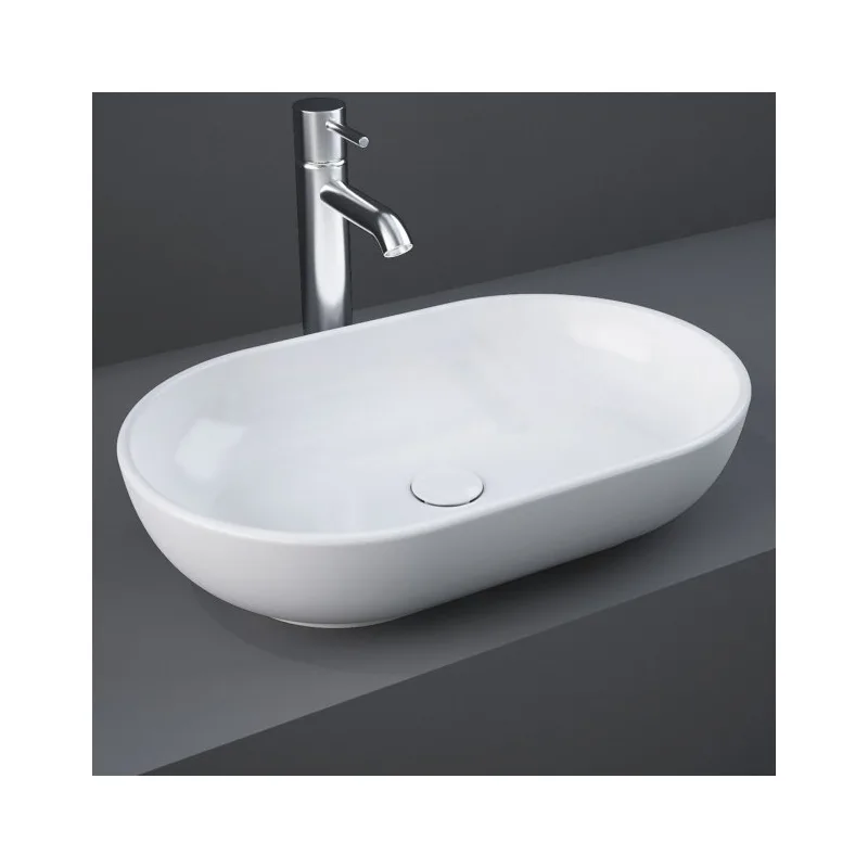 RAK Feeling Oval Countertop Basin 550mm Alpine White