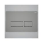 RAK Ecofix Rectangular Dual Flush Plate Matt Grey