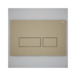 RAK Ecofix Rectangular Dual Flush Plate Matt Cappuccino