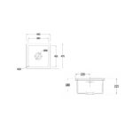 RAK Gourmet Sink 6 Square Over/Under Counter